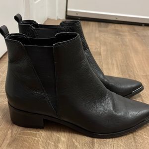 Marc Fischer black leather booties